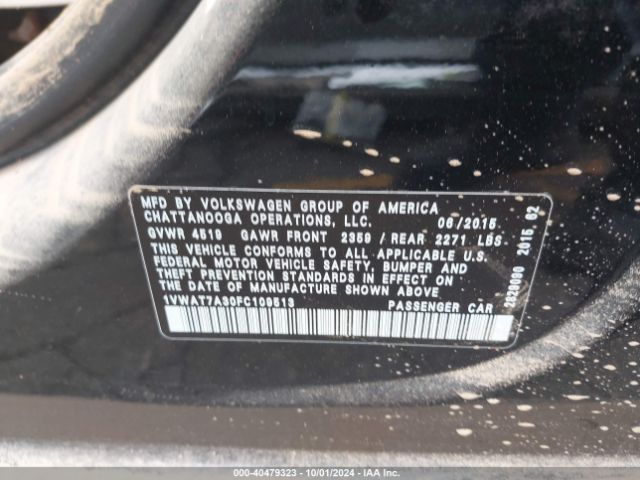 1VWAT7A30FC109513 Volkswagen Passat 1.8t Limited Edition