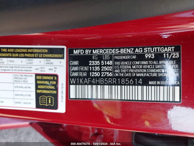 2024 MERCEDES-BENZ C 300 W1KAF4HB5RR185614 Photo 8