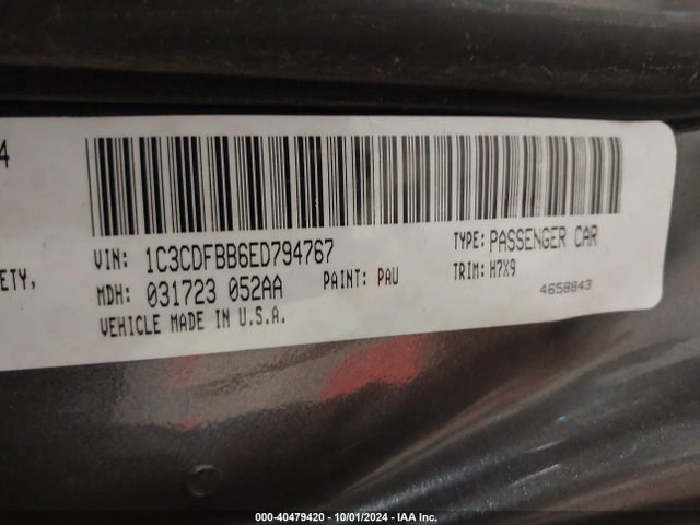 Dodge DART SXT 2014 1C3CDFBB6ED794767 Image 9