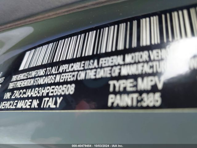 ZACCJAAB3HPE69508 Jeep Renegade Sport Fwd