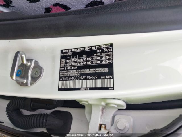 W1N4M4GB2NW195469 Mercedes-Benz GLB 250