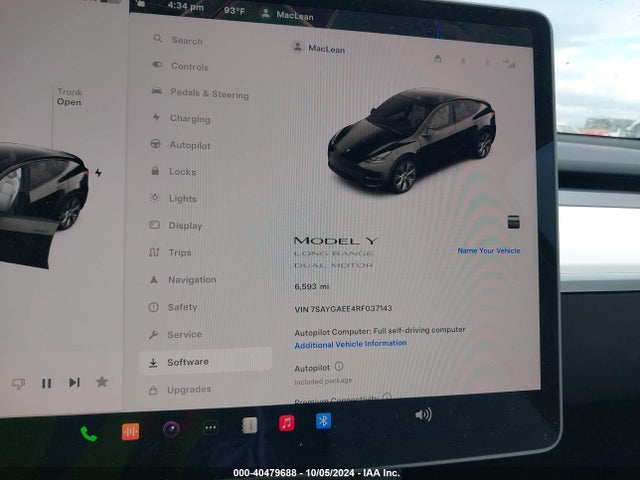 2024 TESLA MODEL Y 7SAYGAEE4RF037143 Photo 6