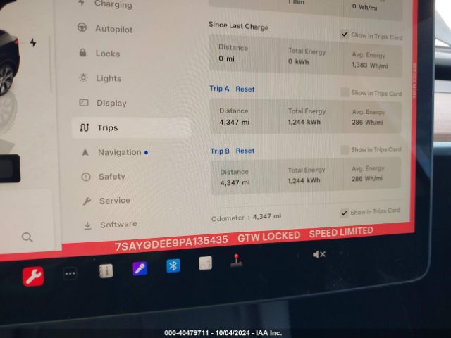 7SAYGDEE9PA135435 Tesla Model Y
