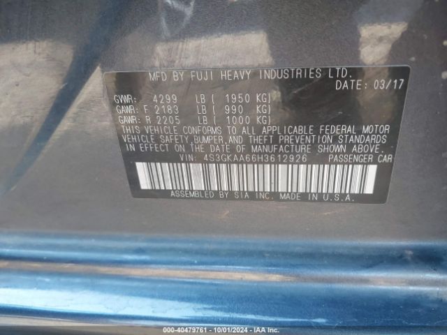 4S3GKAA66H3612926 Subaru Impreza 2.0i