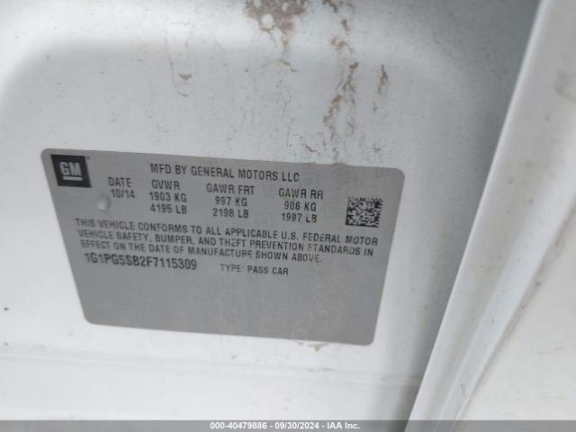 1G1PG5SB2F7115309 Chevrolet CRUZE LTZ