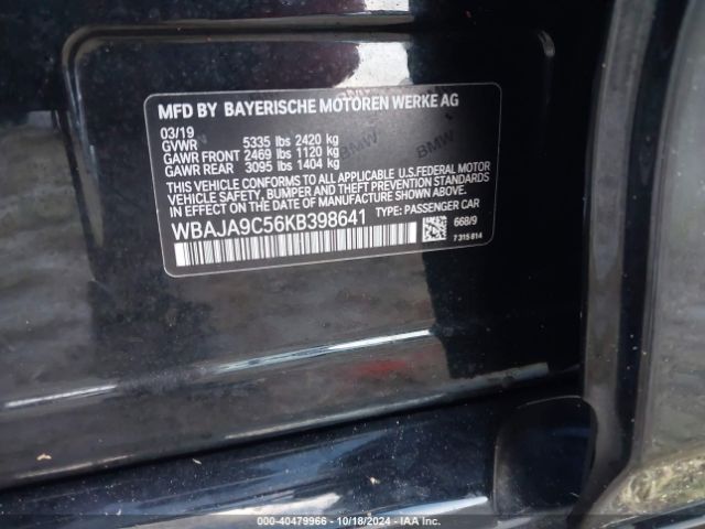 WBAJA9C56KB398641 BMW 530e Iperformance