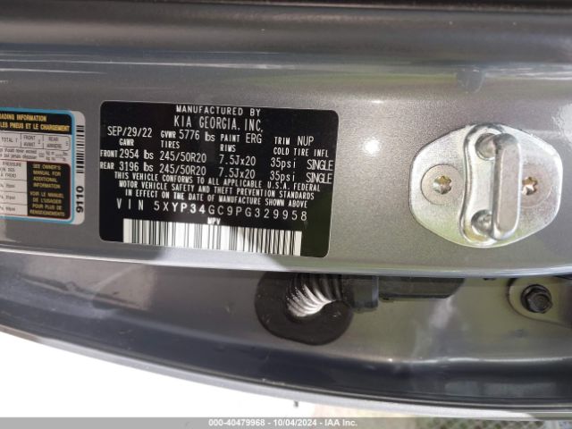 5XYP34GC9PG329958 KIA Telluride Ex