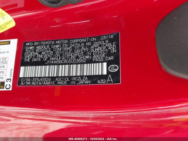 JTHHA5BC8G5003552 Lexus RC 200T