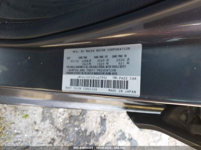 JM1GJ1U55G1467992 Mazda Mazda6 I Sport