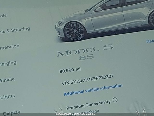 5YJSA1H1XEFP32301 Tesla Model S P85