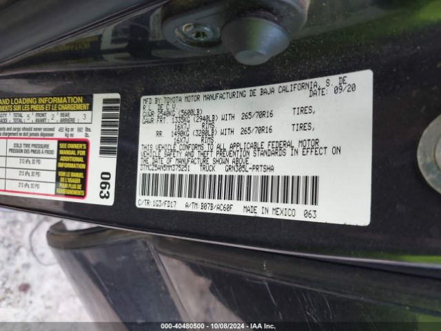 3TMCZ5AN5MM375251 Toyota Tacoma Trd Off-road