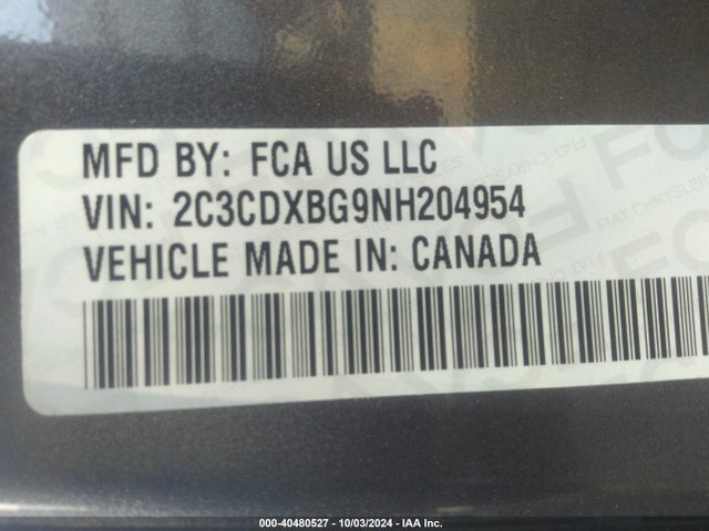 Dodge Charger Sxt Rwd 2022 2C3CDXBG9NH204954 Image 9