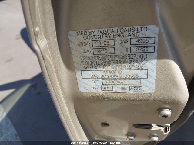 1997 JAGUAR XJ6 SAJHX124XVC788555 Photo 8