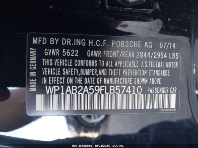 WP1AB2A59FLB57410 Porsche MACAN S