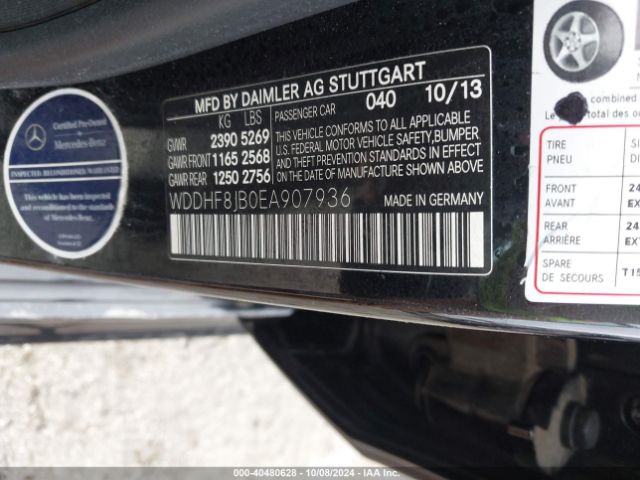 WDDHF8JB0EA907936 Mercedes-Benz E 350 4matic