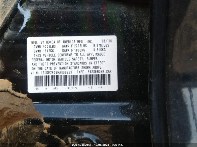 19UDE2F36HA006263 Acura Ilx Acurawatch Plus Package