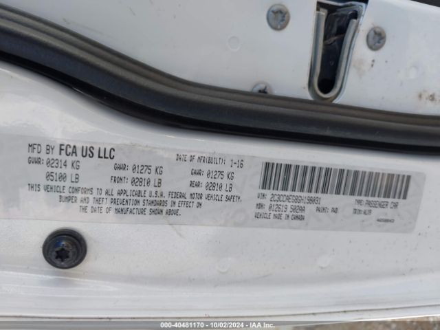 2C3CCAEG8GH198031 Chrysler 300C