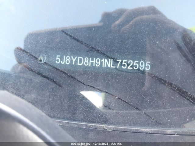 5J8YD8H80NL005402 Acura Mdx Type S W/advance Package