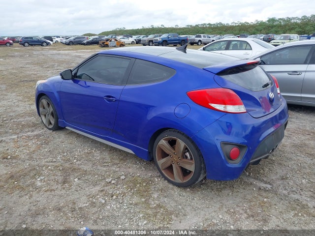 Hyundai Veloster Turbo W/black 2014 KMHTC6AE9EU211453 Image 3