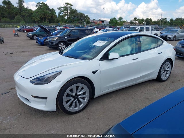 2022 TESLA MODEL 3 5YJ3E1EA4NF327225 Photo 1