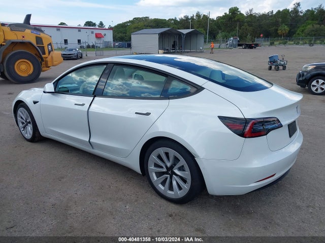 2022 TESLA MODEL 3 5YJ3E1EA4NF327225 Photo 2