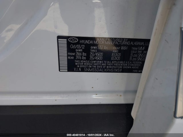 Hyundai Santa Fe Calligraphy 2023 5NMS5DALXPH511459 Image 9