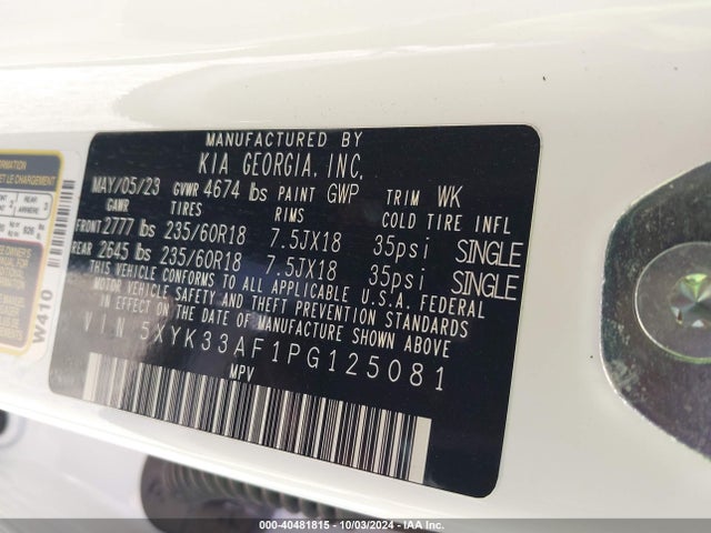 KIA Sportage Ex 2023 5XYK33AF1PG125081 Image 9
