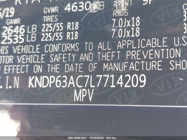KNDP63AC7L7714209 KIA SPORTAGE S