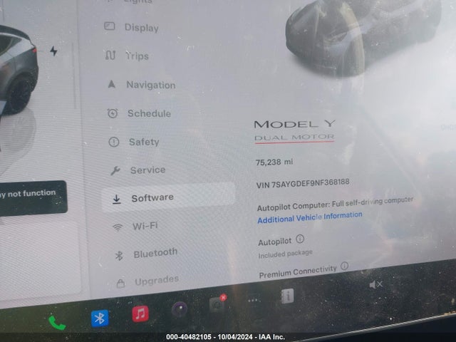 2022 TESLA MODEL Y 7SAYGDEF9NF368188 Photo 6