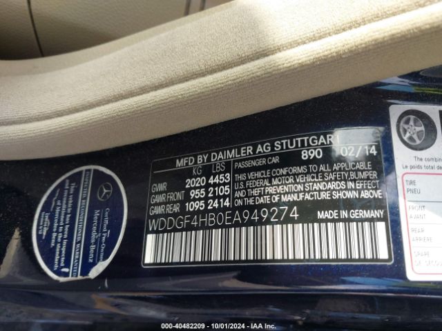 WDDGF4HB0EA949274 Mercedes-Benz C 250 Luxury/sport