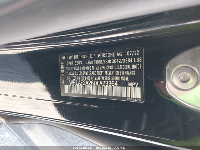 2013 PORSCHE CAYENNE WP1AF2A26DLA23364 Photo 8