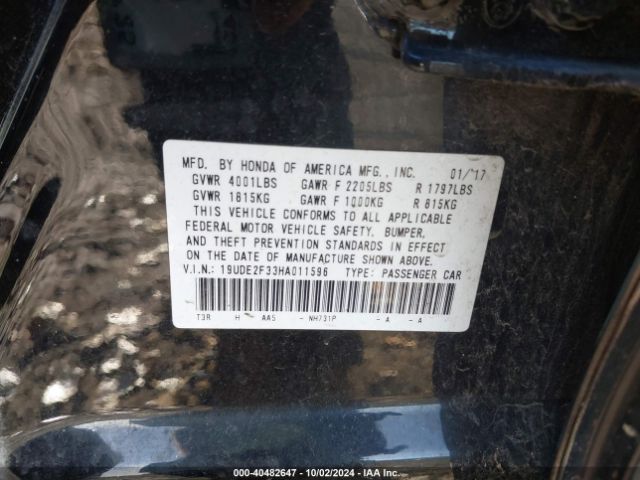 19UDE2F33HA011596 Acura Ilx Acurawatch Plus Package