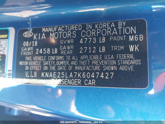 KIA Stinger Premium 2019 KNAE25LA7K6047427 Image 9