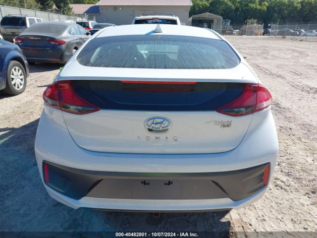 KMHC65LCXLU212671 Hyundai Ioniq Hybrid Blue