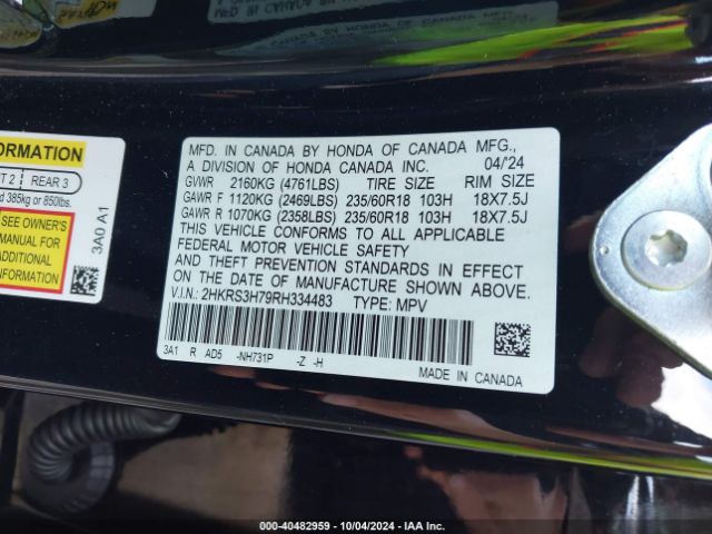 2024 HONDA CR-V 2HKRS3H79RH334483 Photo 8