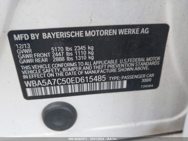 WBA5A7C50ED615485 BMW 528i Xdrive