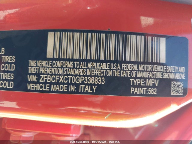 Fiat 500x Trekking 2016 ZFBCFXCT0GP336833 Image 9
