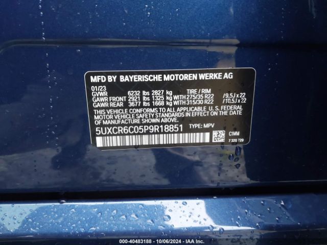 5UXCR6C05P9R18851 BMW X5 Xdrive40i
