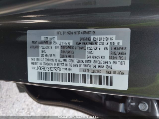 JM3KFBDY3R0379230 Mazda Cx-5 2.5 Turbo Premium