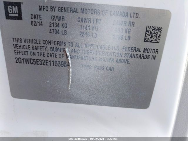 2G1WC5E32E1153954 Chevrolet Impala Limited Ltz