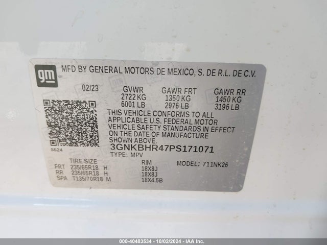Chevrolet Blazer Awd 2lt 2023 3GNKBHR47PS171071 Image 9