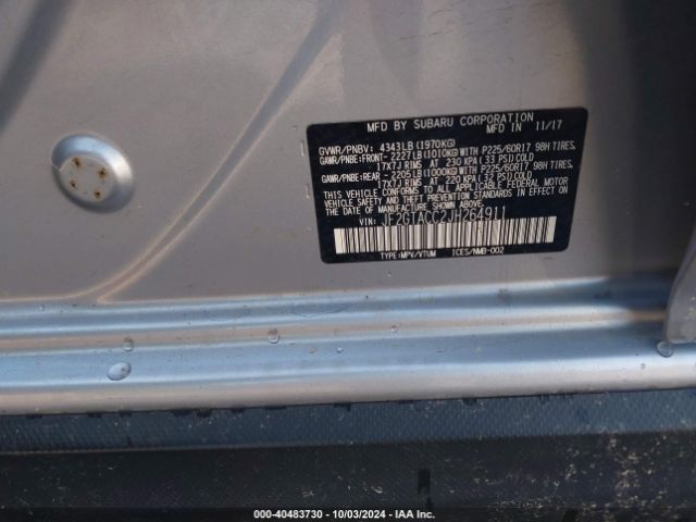 JF2GTACC2JH264911 Subaru Crosstrek 2.0i Premium