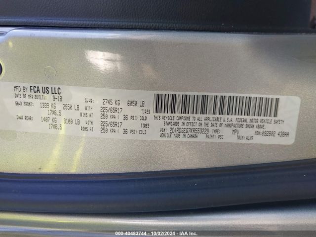 2C4RDGEG7KR553229 Dodge Grand Caravan Gt