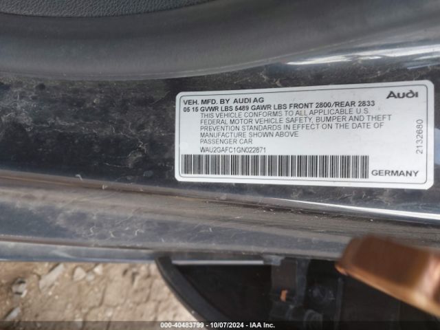 WAU2GAFC1GN022871 Audi A7 3.0t Premium Plus