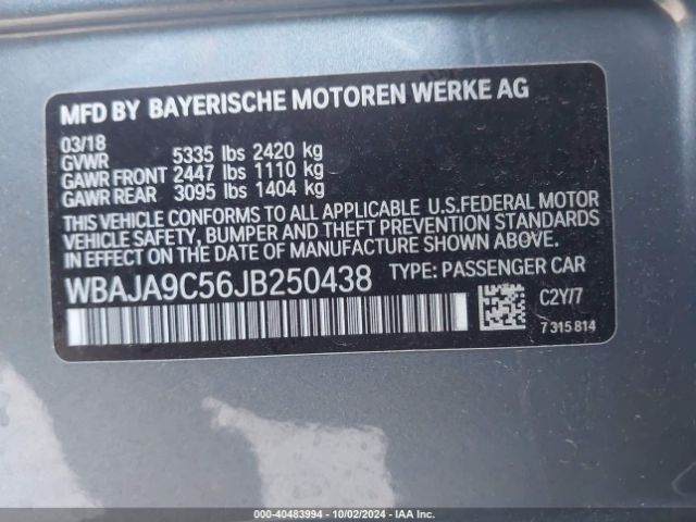 WBAJA9C56JB250438 BMW 530e Iperformance