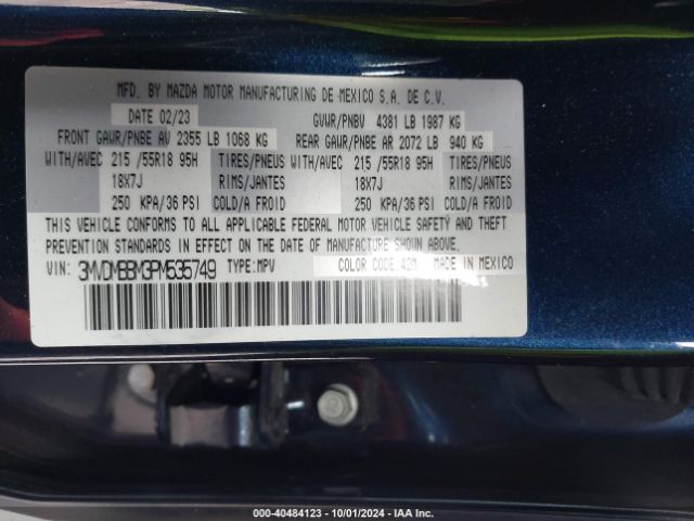 3MVDMBBM3PM535749 Mazda Cx-30 2.5 S Select