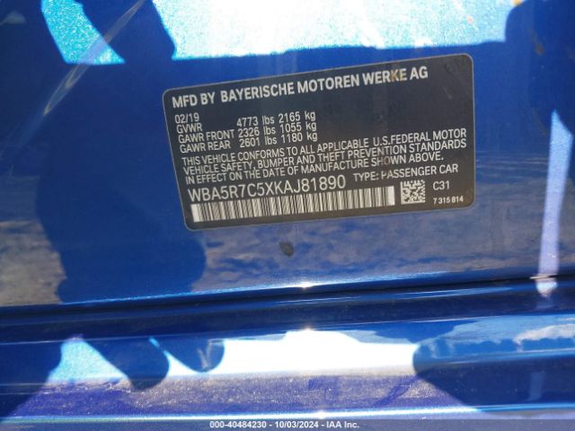WBA5R7C5XKAJ81890 BMW 330i Xdrive