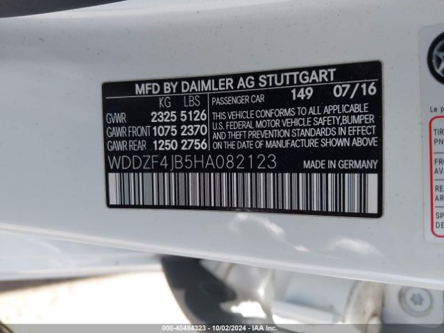 WDDZF4JB5HA082123 Mercedes-Benz E 300