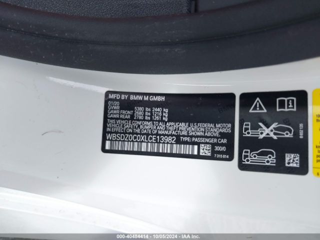 WBSDZ0C0XLCE13982 BMW M8 Competition