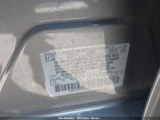 3N1AB7AP9HY400856 Nissan SENTRA S
